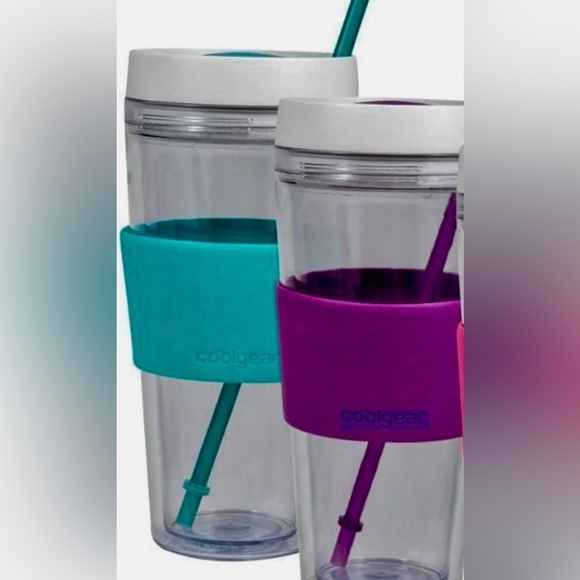 COOL GEAR  24 oz Callisto Clear Chiller with Straw - Picture 6 of 6